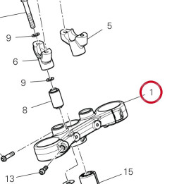 Tête de direction — réf. 34112343AA | Ducati Store
