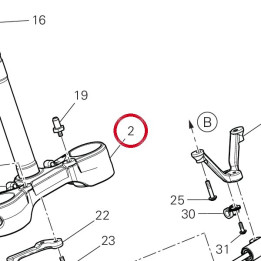 Base di sterzo 34221541AA — réf. 34221541AA | Ducati Store