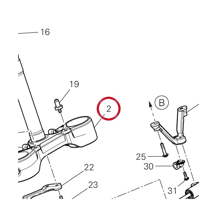 Base di sterzo 34221541AA — réf. 34221541AA | Ducati Store