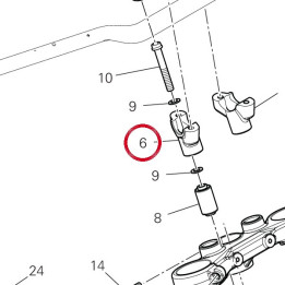 Bride guidon, inférieur — réf. 36013012AA | Ducati Store
