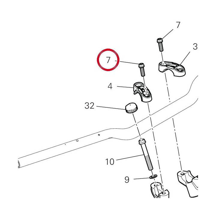 Vis tceif M8X28 8,8 — réf. 77157263B | Ducati Store