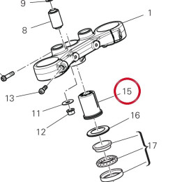 Écrou supérieur tête — réf. 70310741AA | Ducati Store