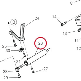 Amortisseur de direction — réf. 36420261A | Ducati Store
