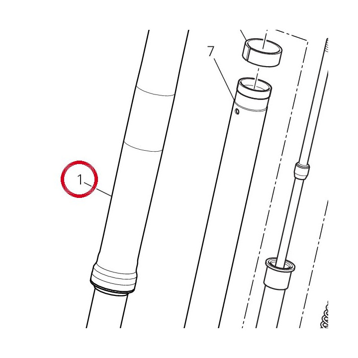 Fourche complète droit — réf. 34421681B | Ducati Store