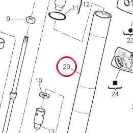 Fourreau fourche 34916061A — réf. 34916061A | Ducati Store