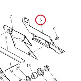 Patin chaîne inférieure — réf. 44713251A | Ducati Store