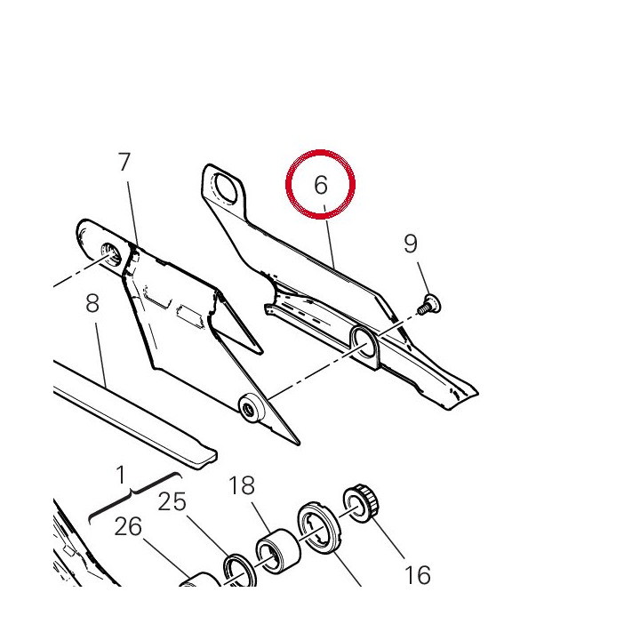 Patin chaîne inférieure — réf. 44713251A | Ducati Store