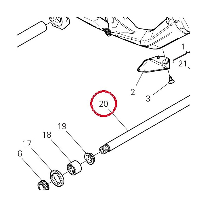 Axe fourche ariere — réf. 36911811AA | Ducati Store