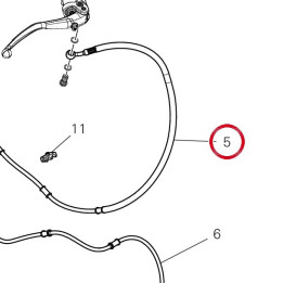 Durite maître cylindre av — réf. 61812311C | Ducati Store