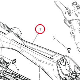 Porte-Plaque supérieur — réf. 56116591B | Ducati Store