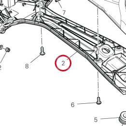 Porte-Plaque inférieur — réf. 56116581B | Ducati Store