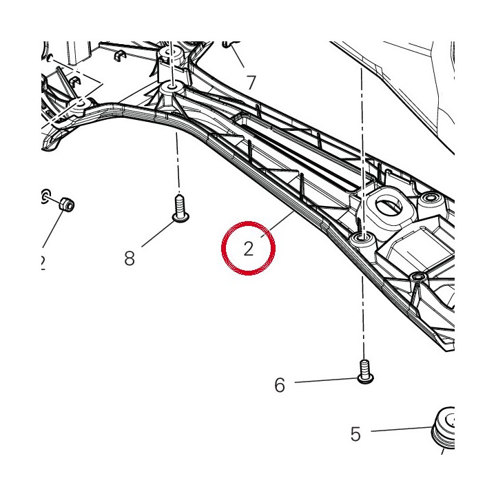 Porte-Plaque inférieur — réf. 56116581B | Ducati Store