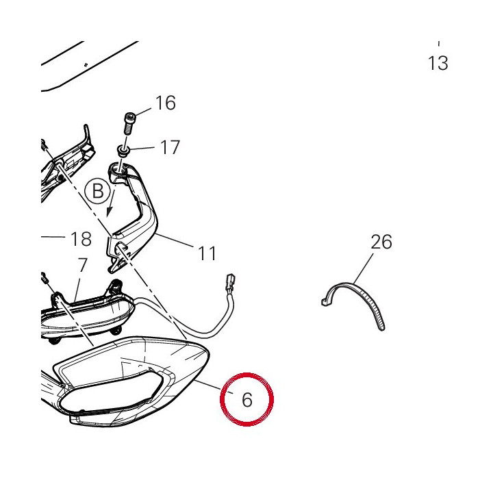 Protege-Main droite — réf. 4601T561A | Ducati Store