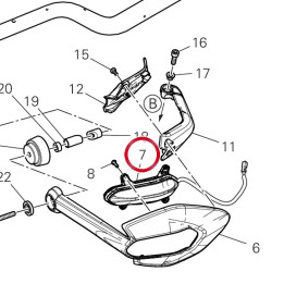 Clignotant droit 53010801B — réf. 53010801B | Ducati Store