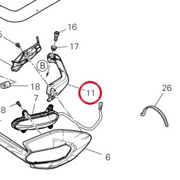 Equerre Protege-Main droite — réf. 4601T541A | Ducati Store