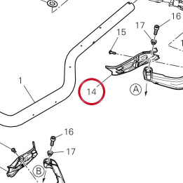 Couvercle gauche 4601U411A — réf. 4601U411A | Ducati Store