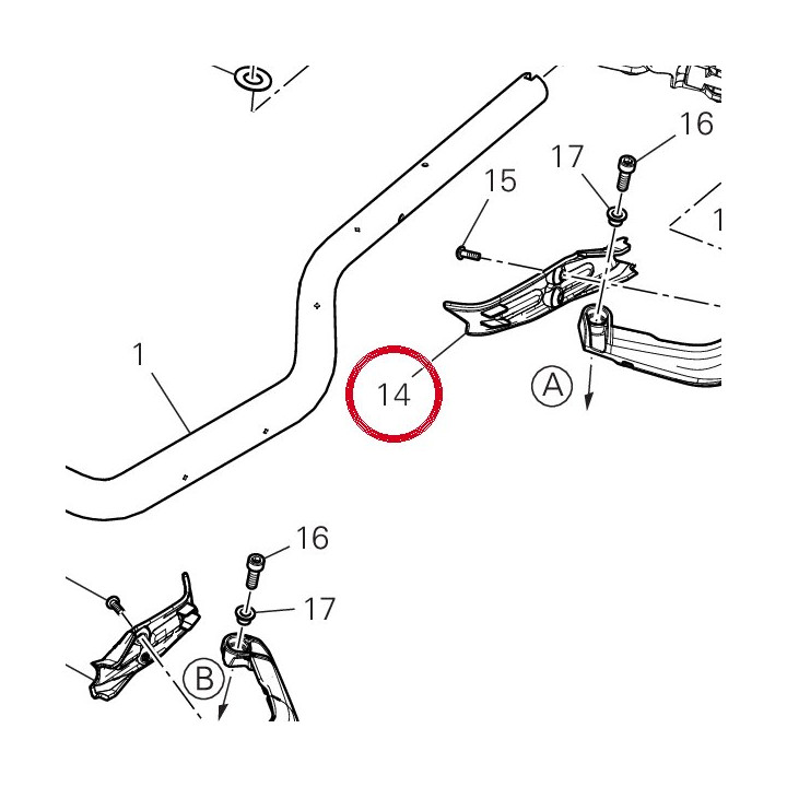 Couvercle gauche 4601U411A — réf. 4601U411A | Ducati Store
