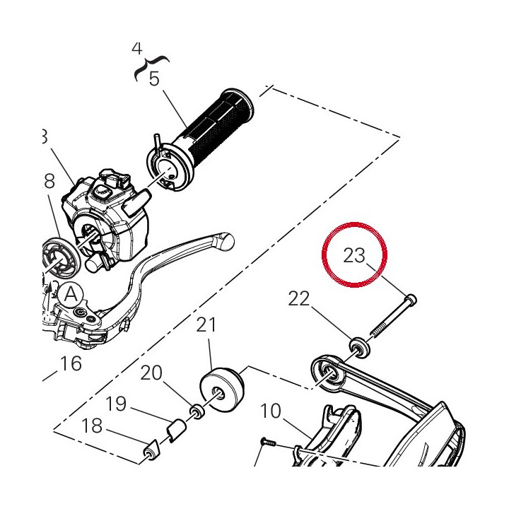 Vis tcei M6X65 77150783B — réf. 77150783B | Ducati Store