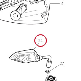 Miroir droit 52310751B — réf. 52310751B | Ducati Store
