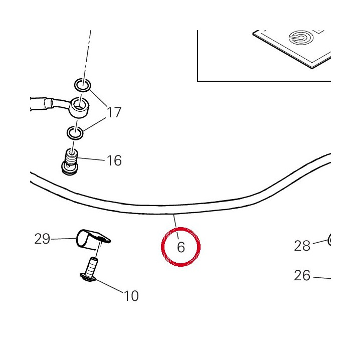 Tuyau embrayage 63211301C — réf. 63211301C | Ducati Store