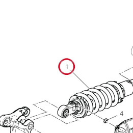 Amortisseur arrière — réf. 36522991A | Ducati Store