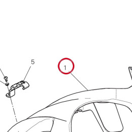 Garde-Boue avant 56421771BA — réf. 56421771BA | Ducati Store