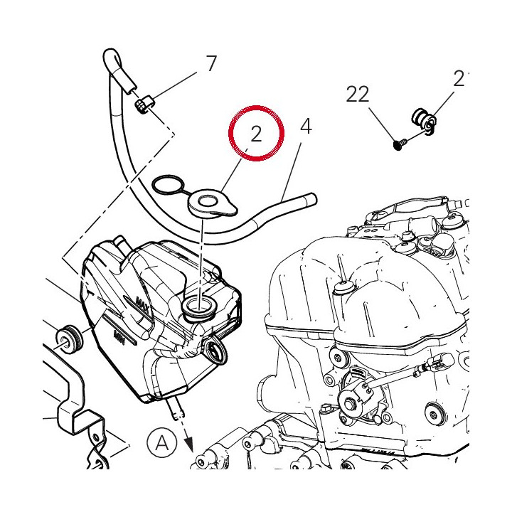 Bouchon vase D'Expansion — réf. 89310371C | Ducati Store