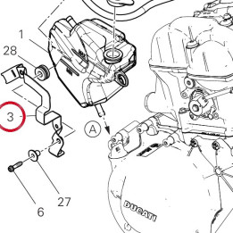Equerre vase expansion — réf. 8301R601AA | Ducati Store