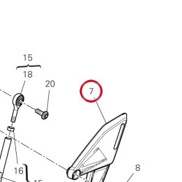 Pare-Talon gauche 46014631A — réf. 46014631A | Ducati Store