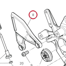 Pare-Talon droit 46014621A — réf. 46014621A | Ducati Store