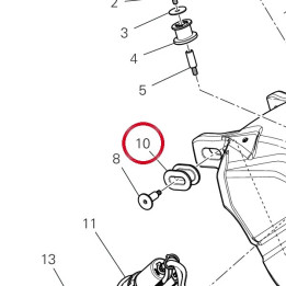 Tampon arrière 86613821A — réf. 86613821A | Ducati Store