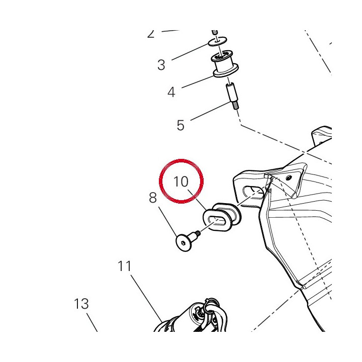 Tampon arrière 86613821A — réf. 86613821A | Ducati Store