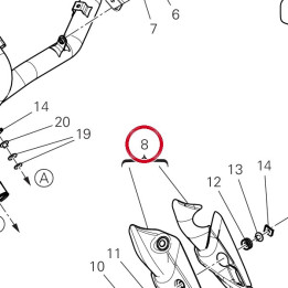Pare-Chaleur presilencieux — réf. 461P2181B | Ducati Store