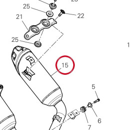 Silencieux 57316801C — réf. 57316801C | Ducati Store