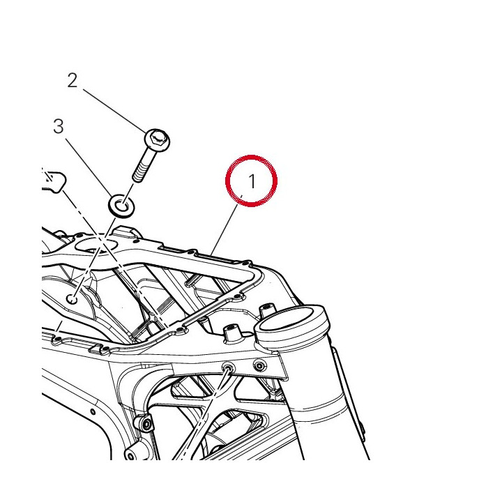Cadre 47112681BA — réf. 47112681BA | Ducati Store