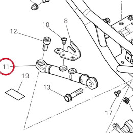 Cadre arrière droit — réf. 47019212AA | Ducati Store