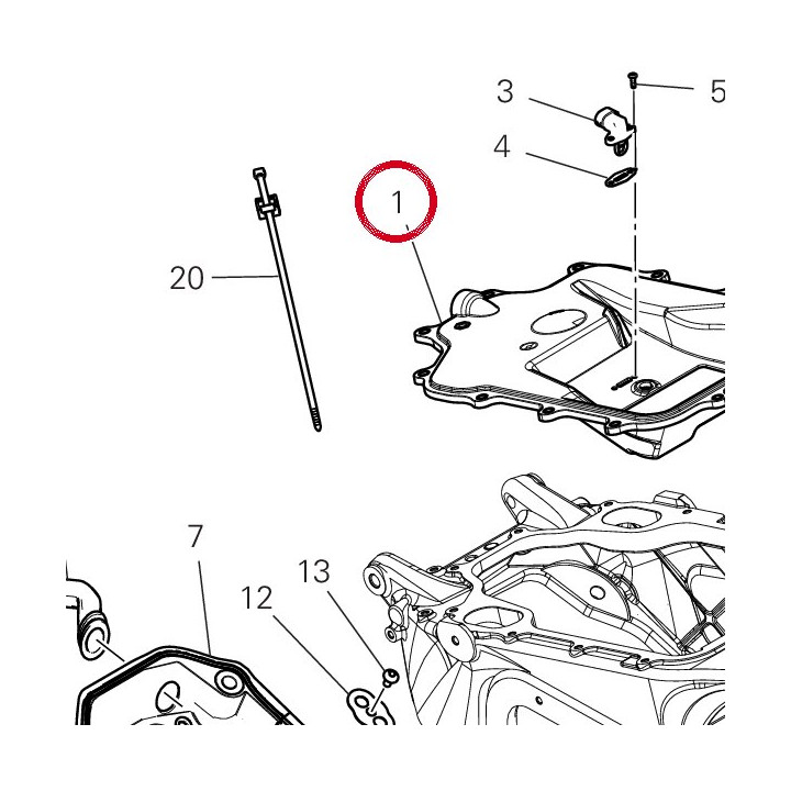 Couvercle airbox supérieur — réf. 24718612A | Ducati Store