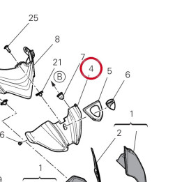 Cache tableau de bord — réf. 48115071A | Ducati Store