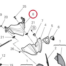 Cover proiettore 48115141A — réf. 48115141A | Ducati Store