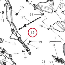 Couvercle gauche 48115121B — réf. 48115121B | Ducati Store