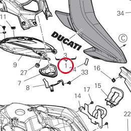 Couvercle réservoir — réf. 480PF221BA | Ducati Store