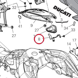 Equerre 8301R721AA — réf. 8301R721AA | Ducati Store