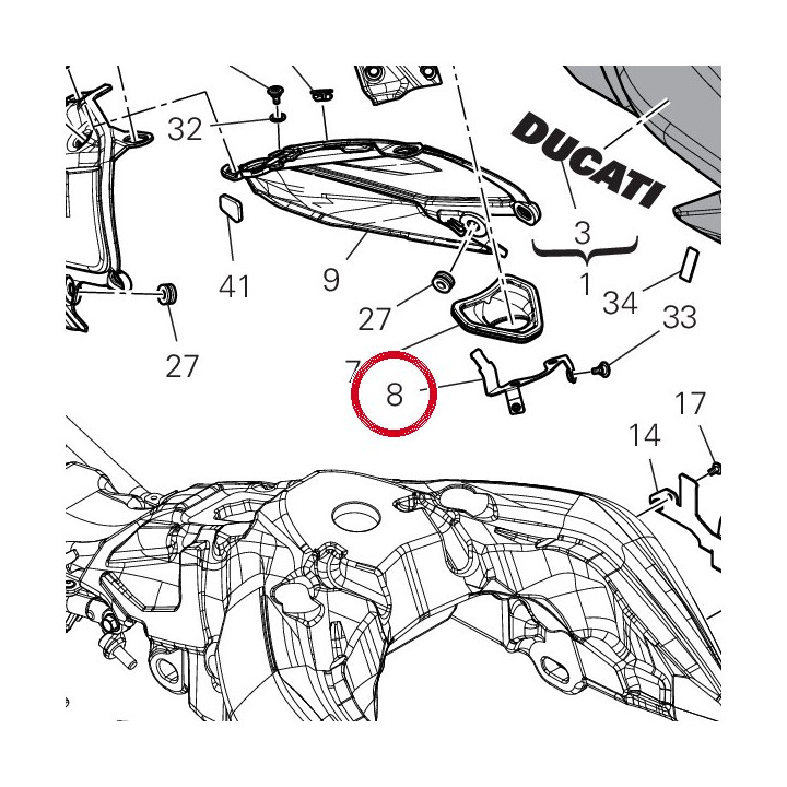 Equerre 8301R721AA — réf. 8301R721AA | Ducati Store