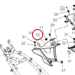 Cache réservoir arrière — réf. 4801F242A | Ducati Store