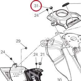 Caoutchouc 86614661A — réf. 86614661A | Ducati Store