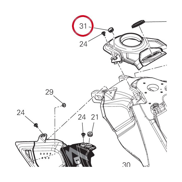 Caoutchouc 86614661A — réf. 86614661A | Ducati Store