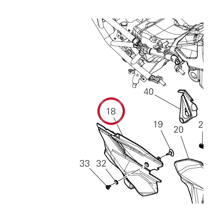 Couverture inférieure — réf. 48217881B | Ducati Store