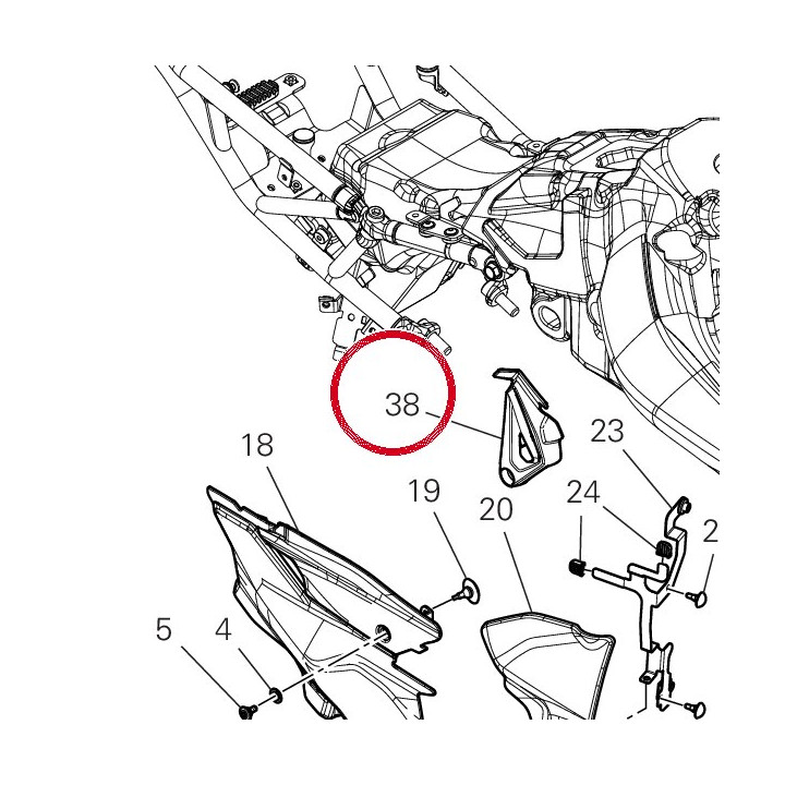 Cache echangeur de chaleur — réf. 4601W091A | Ducati Store