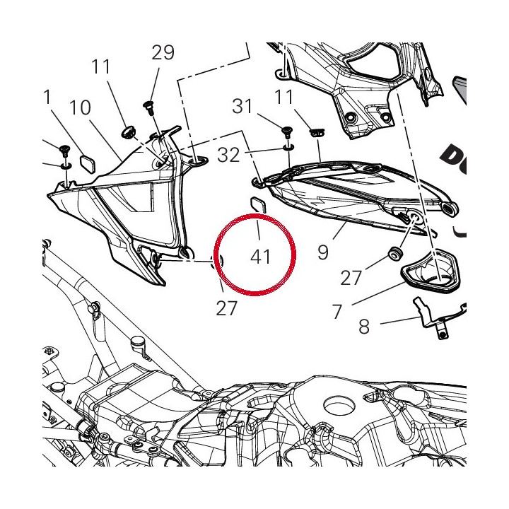 Tampon 86612551A — réf. 86612551A | Ducati Store