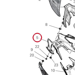 Lower rear light V23L — réf. 48312471A | Ducati Store